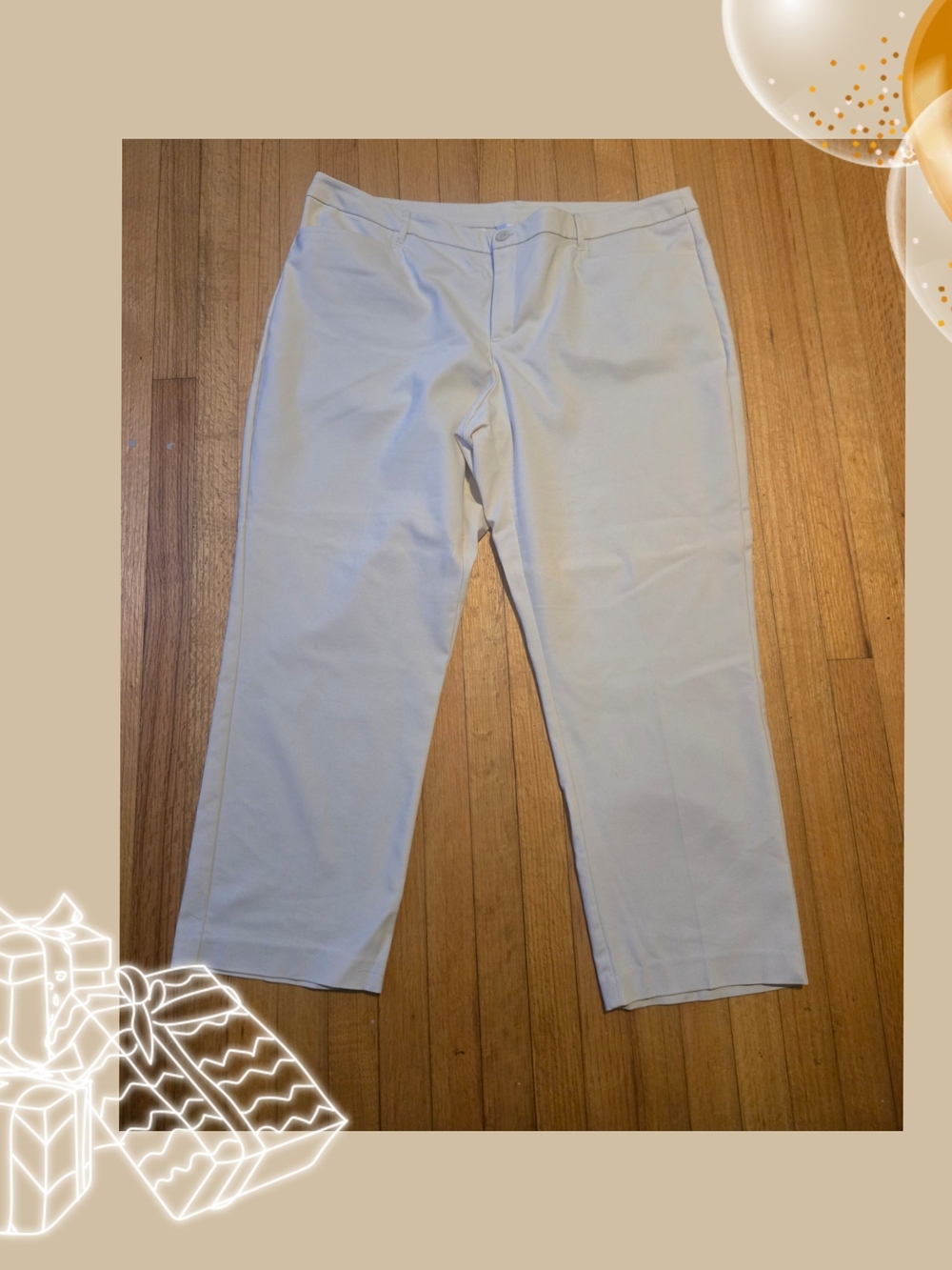 CJ Banks Cream  Women's Pants Size 22w